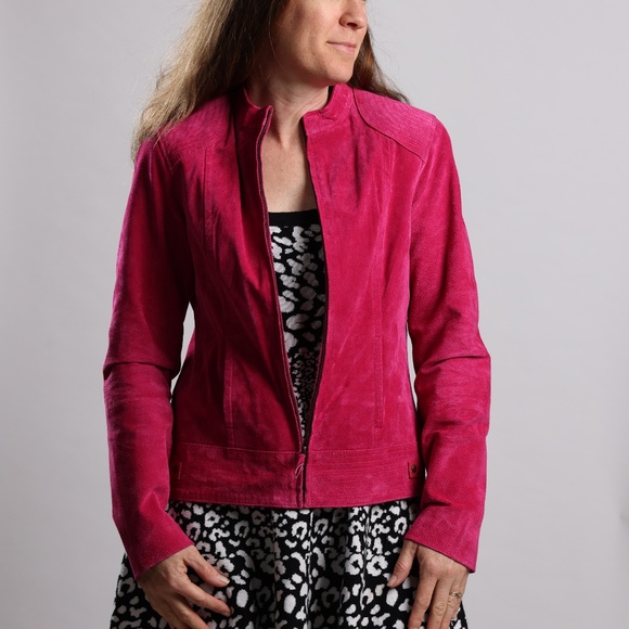 Ruff Hewn Jackets & Blazers - Ruff Hewn pink suede jacket size small